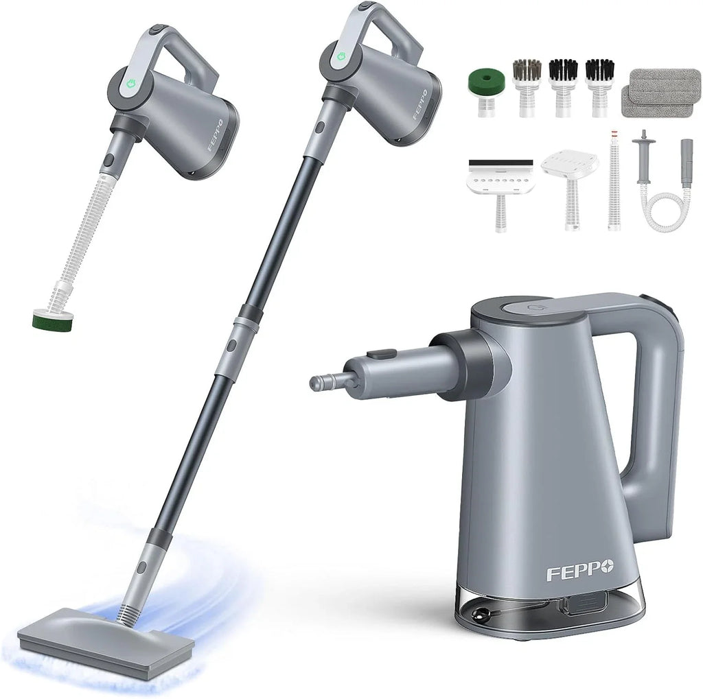Steam Mop with Detachable Handheld Steam Cleaner for Home and Floor Cleaning